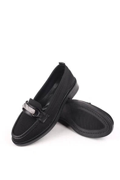 Papuç Sepeti HS807 Kadın Triko Taşlı Günlük Ayakkabı - Resim 9