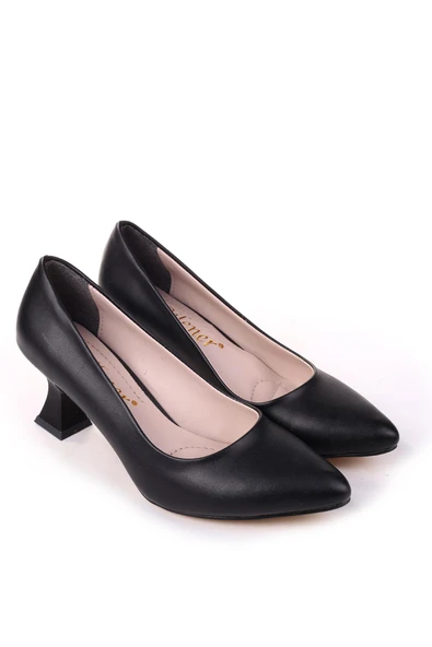 Papuç Sepeti 801 Kadın 6 cm Topuklu Klasik Ayakkabı - Resim 3