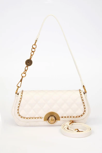 Levidor 930290 Kadın Yelpaze Kilit Detaylı El & Omuz Çantası - Resim 2