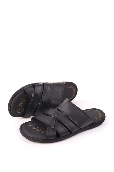 Papuç Sepeti Hakiki Deri Anatomik Rahat Taban Erkek Terliği - Resim 3