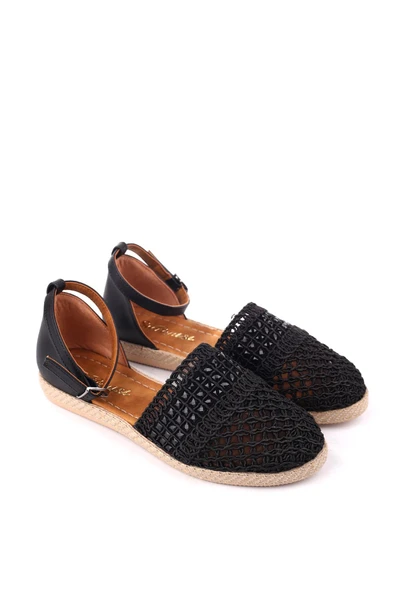 Papuç Sepeti1703 Kadın Hasır Örme Günlük Rahat Babet Ayakkabı ürün görseli 1