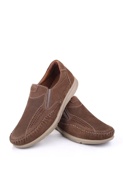 James Franco 250 Erkek Hakiki Deri Bağcıksız Ortopedik Günlük Ayakkabı - Resim 6