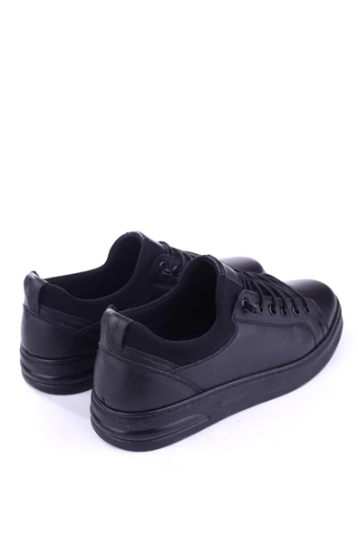 Papuç Sepeti 588 Hakiki Deri Streç Bağcıklı Günlük Erkek Ayakkabı - Resim 4