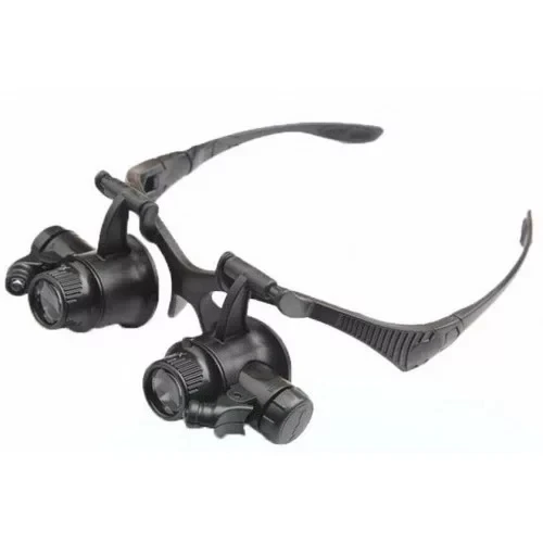 Gözlük Modeli 10x 15x 20x 25x Lens,2led Işıklı,büyüteç ürün görseli 1