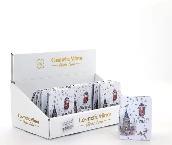 Taşlı İstanbul Tasarımı El Aynası İnce Alk2917 ürün görseli 1