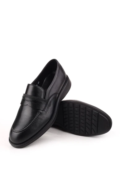 Libero H 1005 Erkek Hakiki Deri Eva Taban Bağcıksız Günlük Ayakkabı - Resim 5