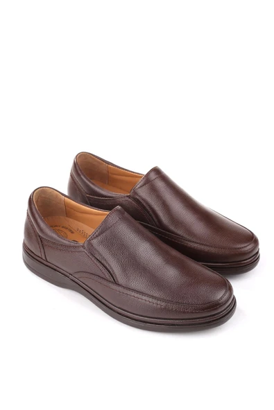 Papuç Sepeti 4562 Erkek  Hakiki Deri Ortopedik Comfort Ayakkabı - Resim 4