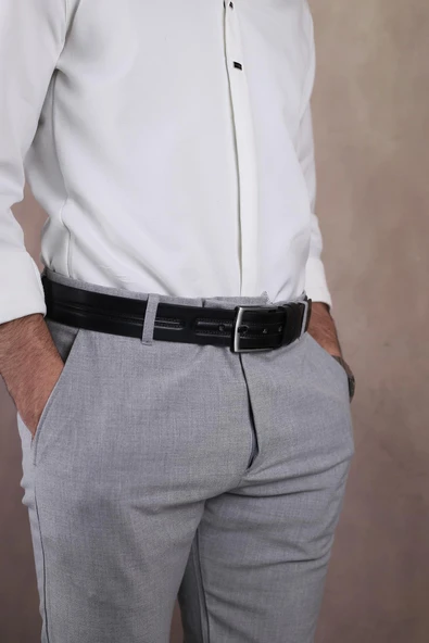 Papuç Sepeti 4400 Erkek Kot & Kumaş Kemeri - Resim 3