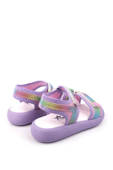 Papuç Sepeti Arzn 4830 Kız Çocuk Ortopedik Rahat Taban Sandalet - Resim 12