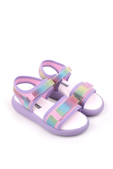 Papuç Sepeti Arzn 4830 Kız Çocuk Ortopedik Rahat Taban Sandalet ürün görseli 1