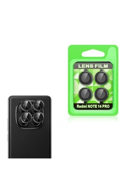 Xiaomi Redmi Note 14 Pro Kamera Koruyucu Darbeye Çiziğe Dayanıklı Renkli Kamera Lens Koruyucu ürün görseli