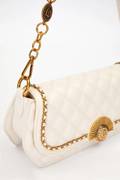 Levidor 930290 Kadın Yelpaze Kilit Detaylı El & Omuz Çantası - Resim 10