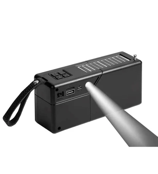 Concord YGA86 Solar Güneş Enerji FM Radyo Fenerli Bluetooth Hoparlör - 2