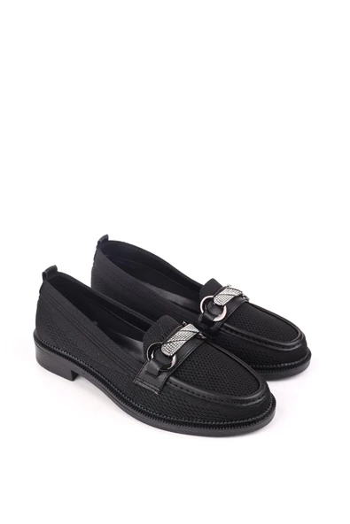 Papuç Sepeti HS807 Kadın Triko Taşlı Günlük Ayakkabı ürün görseli 1