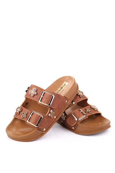 Papuç Sepeti 4744 Kadın Rahat Taban Ortopedik Günlük Tokalı Terlik - Resim 8