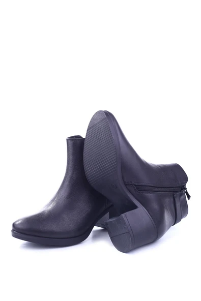 Castle Black 92157-1 Termo Taban 5,5 cm Topuk Hakiki Deri Günlük Kadın Bot - Resim 5