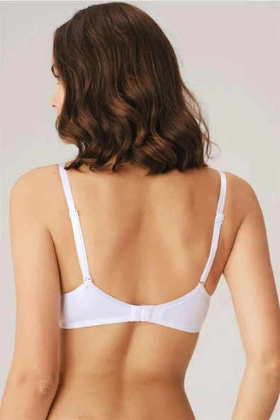 Amora Secret Balenli Destekli Dolgulu Askıları Çıkabilen Günlük Klasik T-Shirt Sütyeni - Resim 2