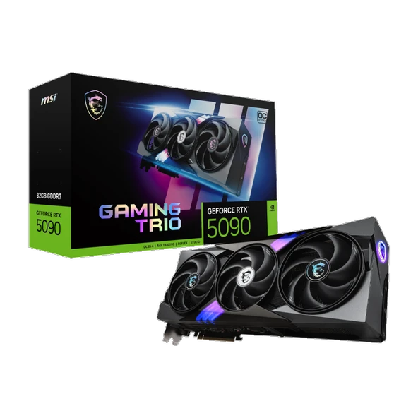 MSI GeForce RTX 5090 32G GAMING TRIO OC 32GB GDDR7 DLSS 4 512 Bit Ekran Kartı ürün görseli 1