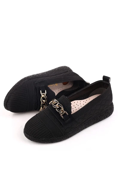 Papuç Sepeti 4757 Kadın Triko Örme Günlük Rahat Babet Ayakkabı - Resim 5