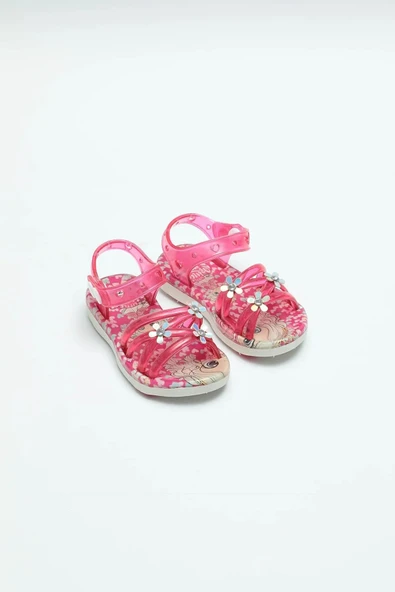 Gezer 00105 Yazlık Kaydırmaz Taban Kız Bebe Sandalet - Resim 5