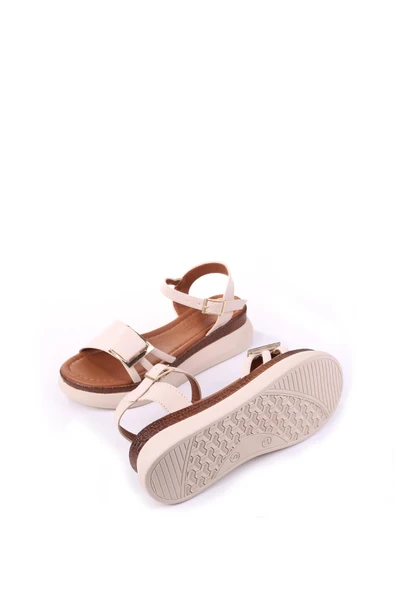 Papuç Sepeti FT-603 Rahat Taban Tokalı Günlük Kadın Sandalet - Resim 10