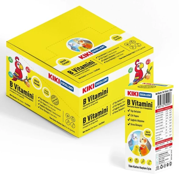 Kiki Excellent Kuş B Vitamini 25 ml ürün görseli 1