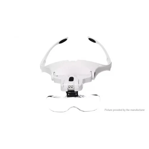 5 Lens 1.0x3.5x, 2led Işıklı  Ile Ayarlanabilir Gözlük Büyüteç9892b2 - Resim 7