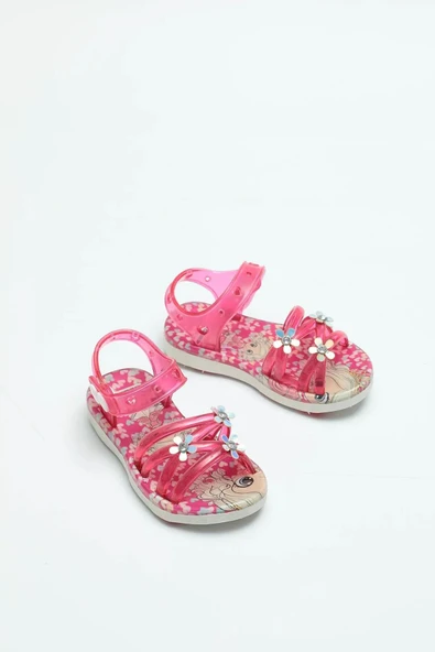 Gezer 00105 Yazlık Kaydırmaz Taban Kız Bebe Sandalet - Resim 2