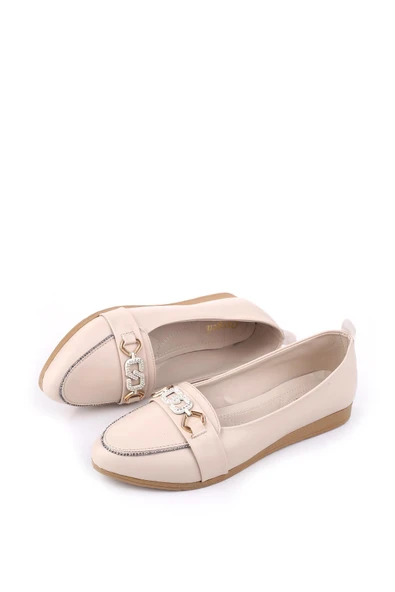 Papuç Sepeti 4717 Kadın Büyük Numara Rahat Taban Babet Ayakkabı - Resim 8