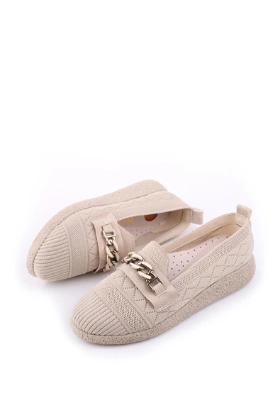 Papuç Sepeti 4757 Kadın Triko Örme Günlük Rahat Babet Ayakkabı - Resim 6