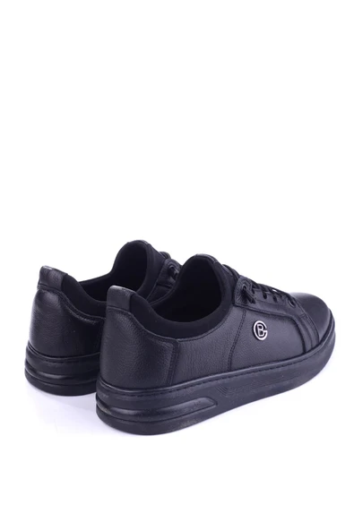 Papuç Sepeti 610 Hakiki Deri Streç Bağcıklı Günlük Erkek Ayakkabı - Resim 7