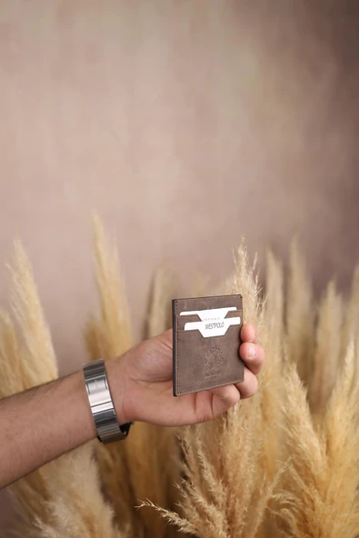 West Polo 50C Erkek Hakiki Deri Kartlık - Resim 4