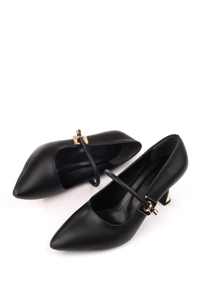 Papuç Sepeti 4771 Kadın 7,5 Cm Topuklu Rahat Ayakkabı - Resim 5