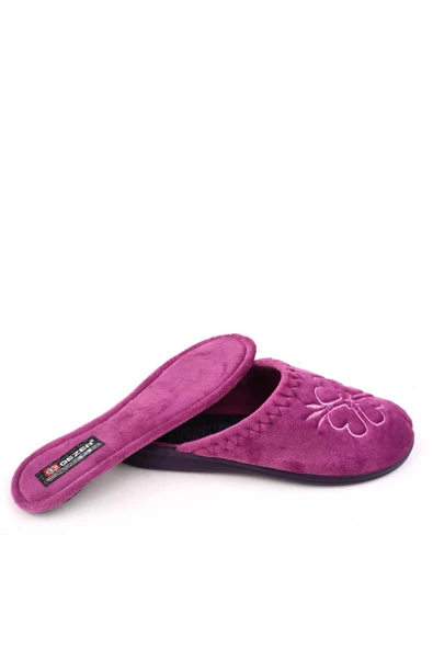 Gezer 14518 Cırtlı Çıkarılabilir Taban Günlük Kadın Ev-Halı Terliği - Resim 4