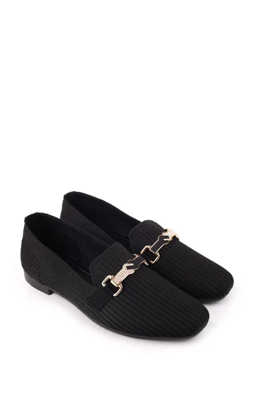 Papuç Sepeti 303 Kadın Triko Örme Günlük Babet Ayakkabı - Resim 2