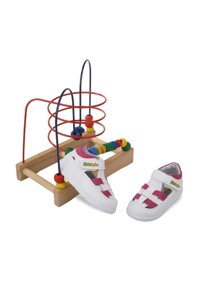 Papuç Sepeti - Şrbb 4797 Kız Bebek Ortopedik İlk Adım Ayakkabısı - Resim 2