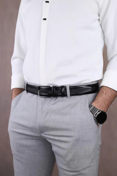 Papuç Sepeti 4397 Erkek Kumaş Kemeri - Resim 2