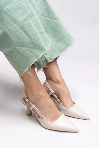 Papuç Sepeti NB-100 Kadın 7 Cm Topuklu Ayakkabı - Resim 2