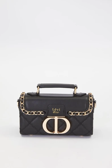 Levidor 930427 Kadın Metal Halka Detaylı  El & Omuz Çantası - Resim 5