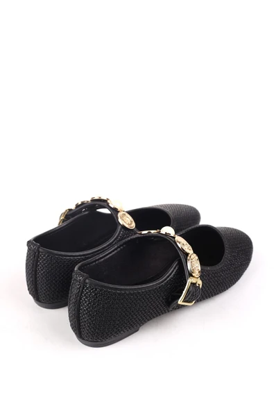 Papuç Sepeti 4709 Rahat Taban Broş Detaylı Kadın Babet Ayakkabı - Resim 9