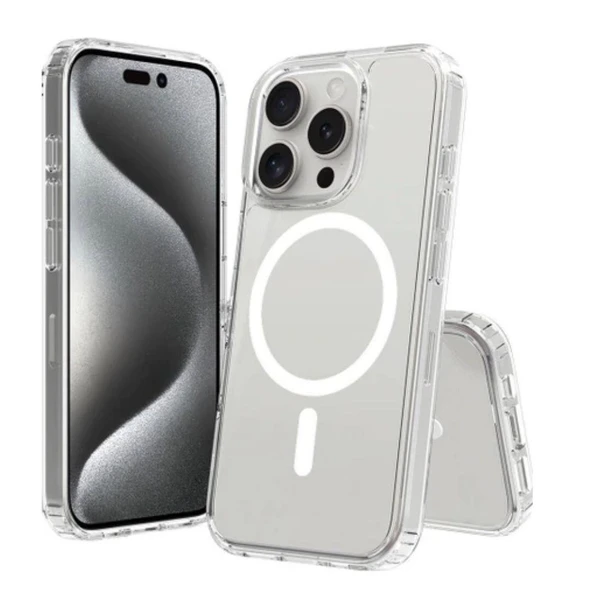iPhone 17 Pro Uyumlu Şeffaf MagSafe Koruyucu Kılıf ürün görseli