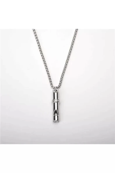 Deprem Düdüğü Çelik Kolye - Resim 4