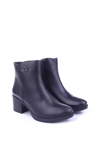 Castle Black 92160-1 Termo Taban 5,5 cm Topuk Hakiki Deri Kadın Bot ürün görseli 1