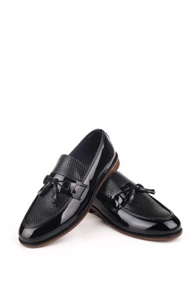 Papuç Sepeti 4704 Püsküllü Erkek Babet Ayakkabı - Resim 3