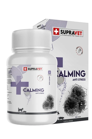 Supravet Calming Vitamin D  Kedi Ve Köpek Sakinleştirici 75 Tablet ürün görseli 1