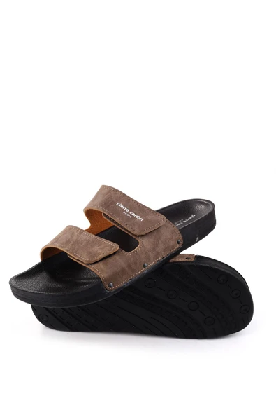 Pierre Cardin PC-7039 Büyük Numara Rahat Taban Erkek Terlik - Resim 6