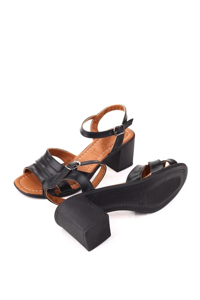 Papuç Sepeti 1721 Kadın 7 Cm Kare Topuklu Rahat Yazlık Ayakkabı - Resim 9