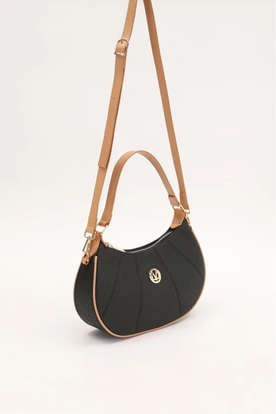 Levidor Siyah Camel Kadın Omuz Çantası 930199 - Resim 2