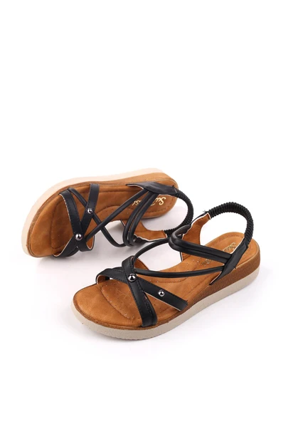 Papuç Sepeti 333 Kadın Günlük Anatomik Rahat Taban Sandalet - Resim 5