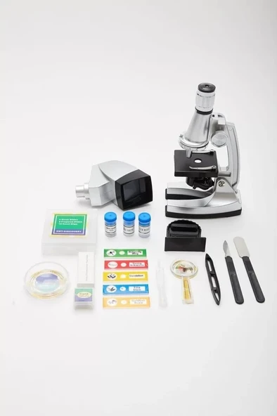 50x100x200x400x6001200x  Çocuklariçin Eğitici  Projektörlü Mikroskop Seti ürün görseli 1